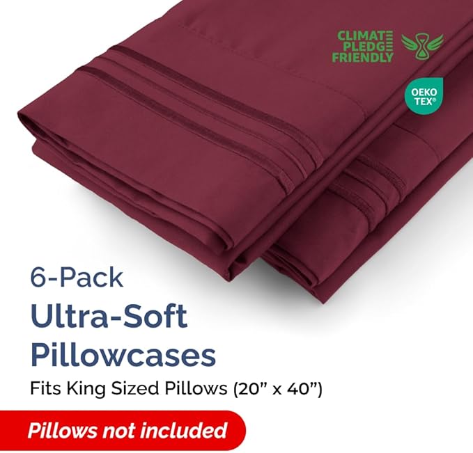 King Pillow Cases Set of 6 - Image 2