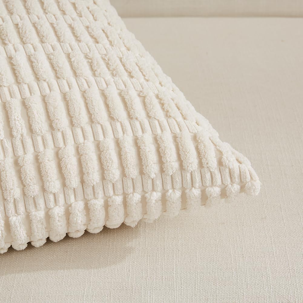 fancy homi 4 packs decorative throw pillow covers, side view