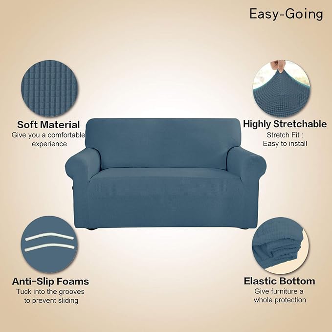 Easy-Going Stretch Sofa Slipcover 1-Piece Sofa Cover Furniture Protector Couch - Image 3