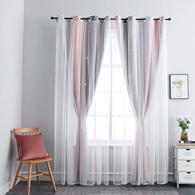 FANLI Ombre Rainbow Blackout Curtains - Image 6