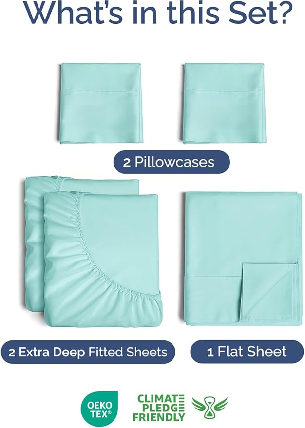 Extra Deep Pocket Split King Sheets - Image 2