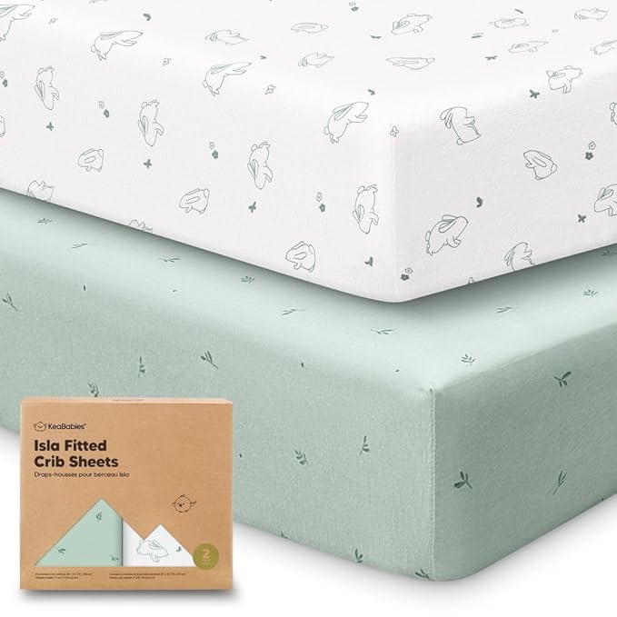 KeaBabies 2-Pack Baby Crib Sheets by KeaBabies
