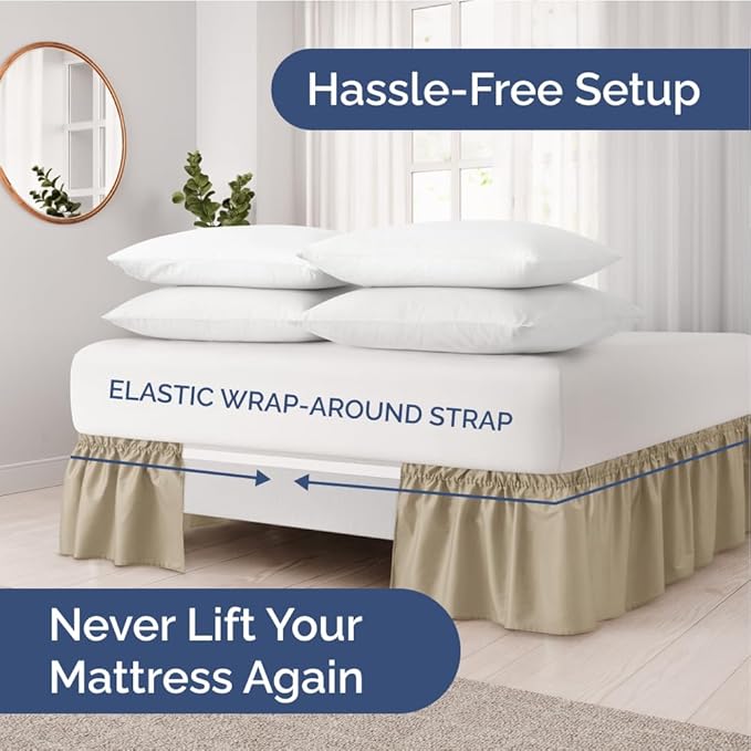 Wrap Around Dust Ruffle Bed Skirt - Image 2