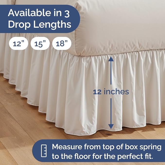 Bedskirt Twin Size Ruffle - Image 4