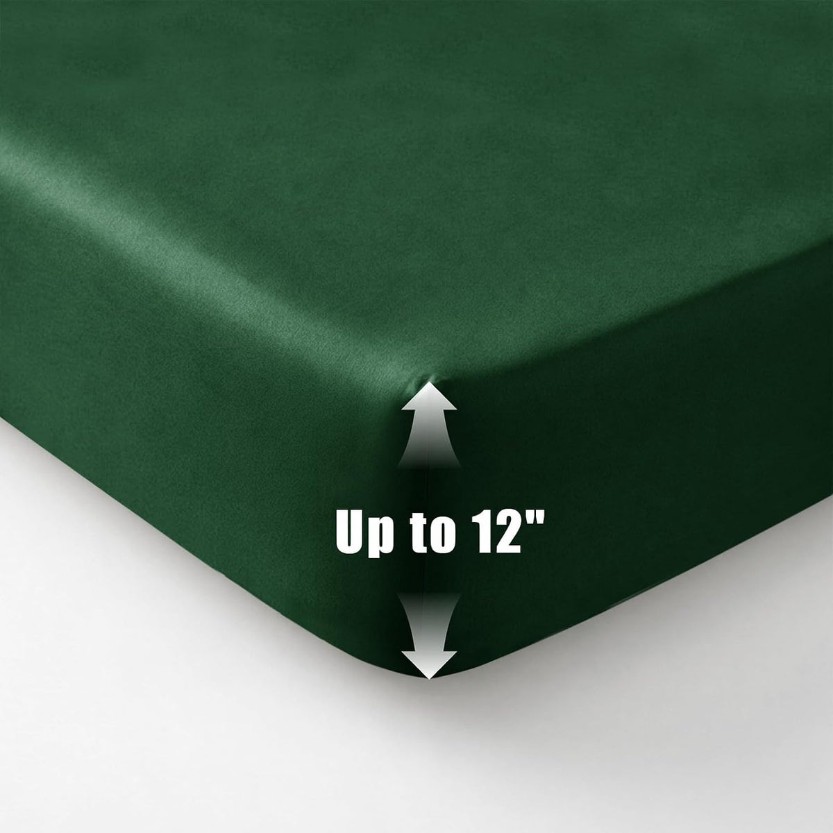 kkjiaf 3 piece dark green cotton hospital bed on a desk or shelf