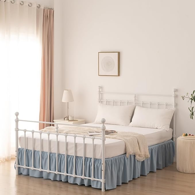 Bed Skirt King Size Ruffled Bed Skirt - Image 4