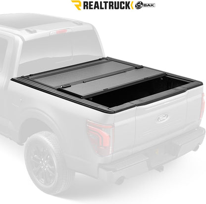 realtruck bak bakflip mx4 hard folding truck bed, close-up detail
