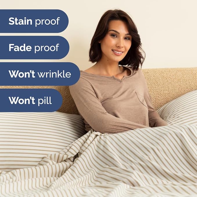 Split Head King Sheet Set – 4 Piece Flex Split Top King Sheets - Image 6