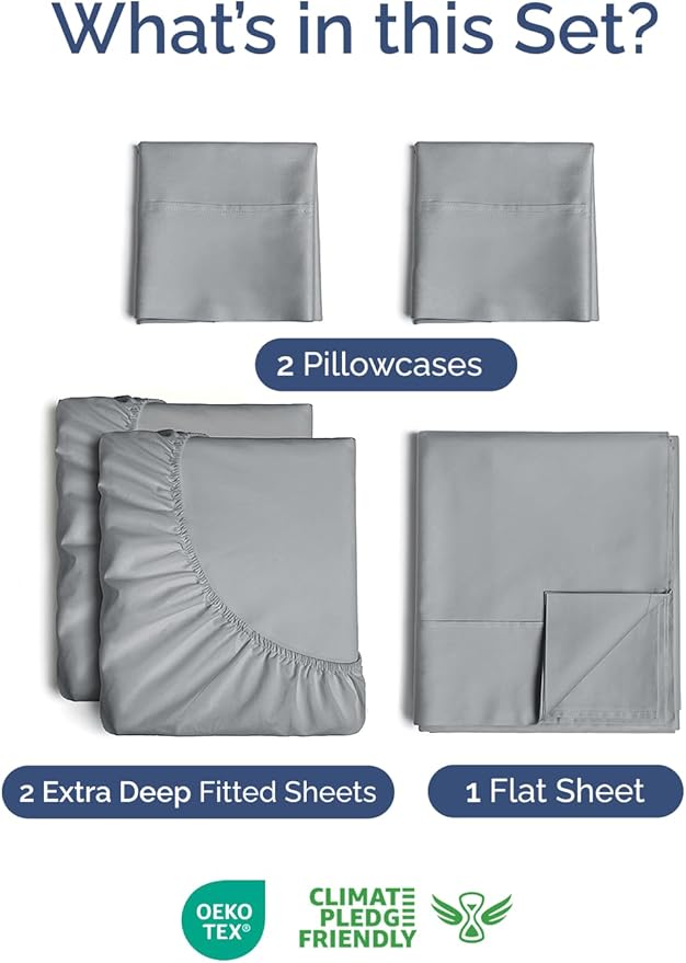 Extra Deep Pocket Split King Sheets - Image 2