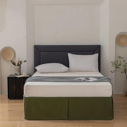 Queen Bed Skirt, Wrap Around Bed Skirt - Image 5