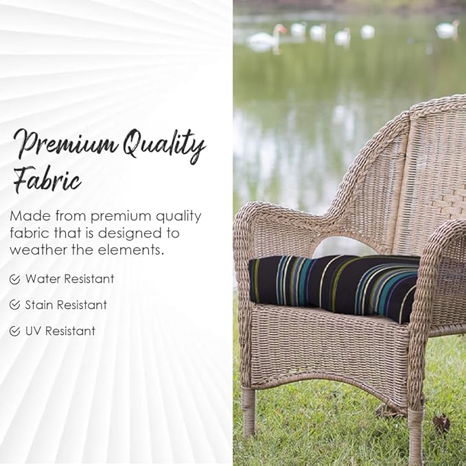 RSH Décor: Tufted Wicker Loveseat Cushion | Indoor/Outdoor All Weather - Image 6