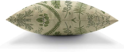 AOYEGO Green Leaves Throw Pillow Cover Herbs Fern Botanical Foliage Vegetation - Image 5