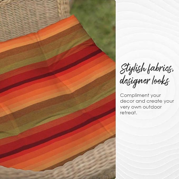 RSH Décor: Tufted Wicker Loveseat Cushion | Indoor/Outdoor All Weather - Image 8