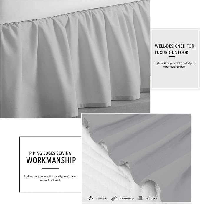 SlumberWell Queen Bed Skirt - Image 3