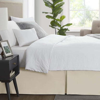 Nestl Cream Bed Skirt Queen Size - Image 3