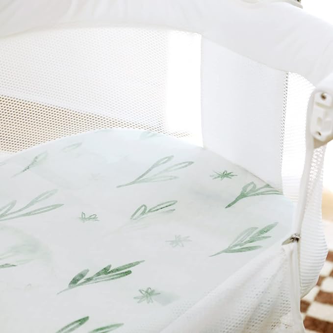 GRSSDER Stretch Ultra Soft Fitted Bassinet Sheets 3 Pack, Universal Fit - Image 8