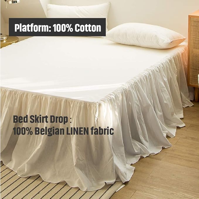 Simple&Opulence Belgian Linen Bed Skirt - Image 2
