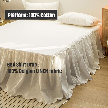 Simple&Opulence Belgian Linen Bed Skirt - Image 2