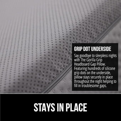 GORILLA GRIP Patent Pending Bed Wedge Pillow Headboard Gap Filler, US Designed - Image 4