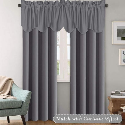 H.VERSAILTEX 4 Panels Blackout Curtain Valances - Image 2