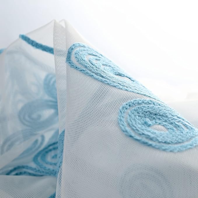 Melodieux Wheat Embroidery Sheer Curtain - Image 4