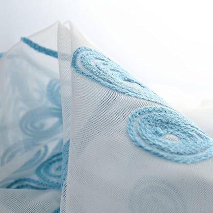 Melodieux Wheat Embroidery Sheer Curtain - Image 4