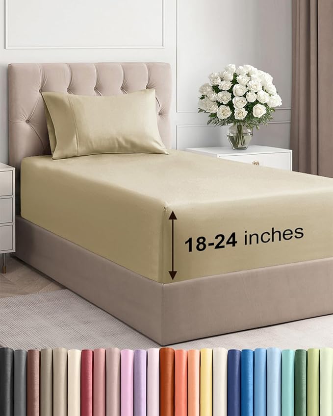 Extra Deep Pocket Twin Sheets by CGKUnlimited