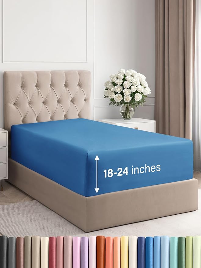 Extra Deep Twin Fitted Sheet by CGKUnlimited
