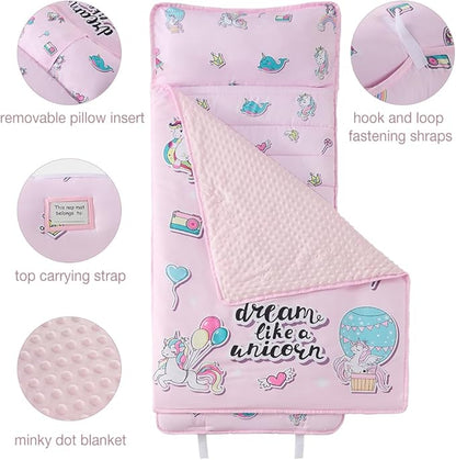 beeweed Toddler Nap Mat, Rollup Design Kid Sleeping Mat - Image 2