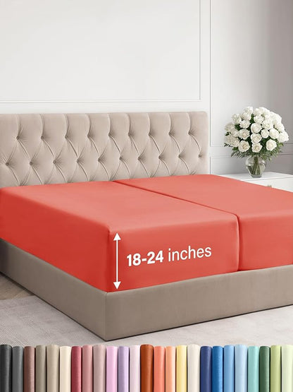 Extra Deep Split King Fitted Sheet by CGKUnlimited