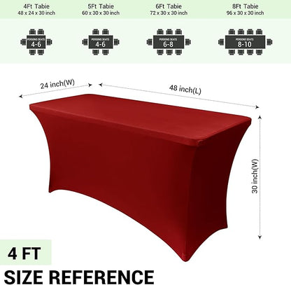 Obstal 4Ft Stretch Spandex Table Cover - Image 4