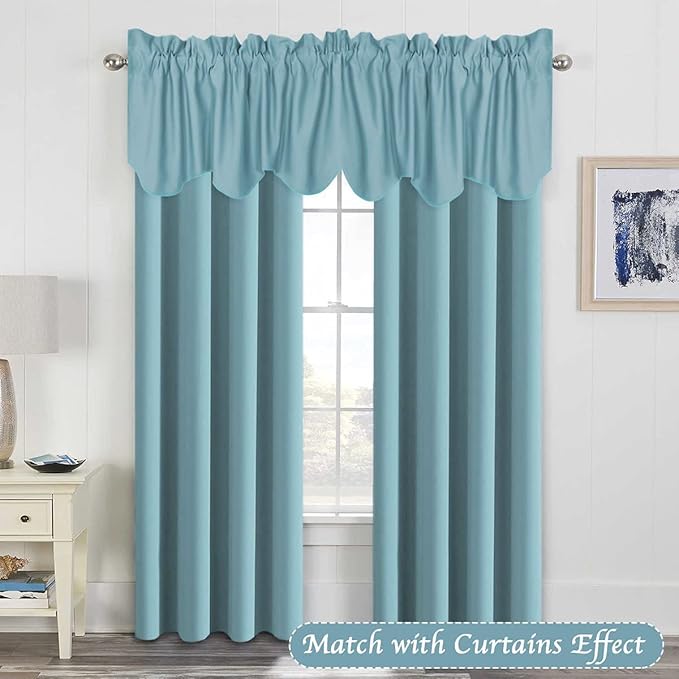 H.VERSAILTEX 2 Panels Blackout Curtain Valances - Image 2
