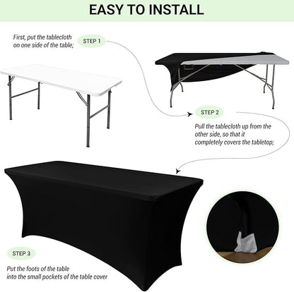 Obstal 10 Pack Stretch Spandex Table Covers - Image 3