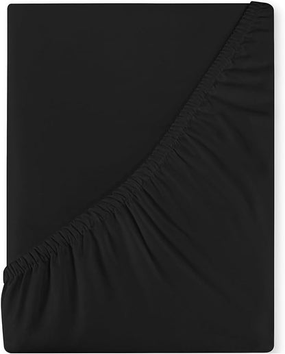 ROYALE LINENS 400 Thread Count 100% American Grown Cotton Fitted Sheet Twin Size by ROYALELINENS