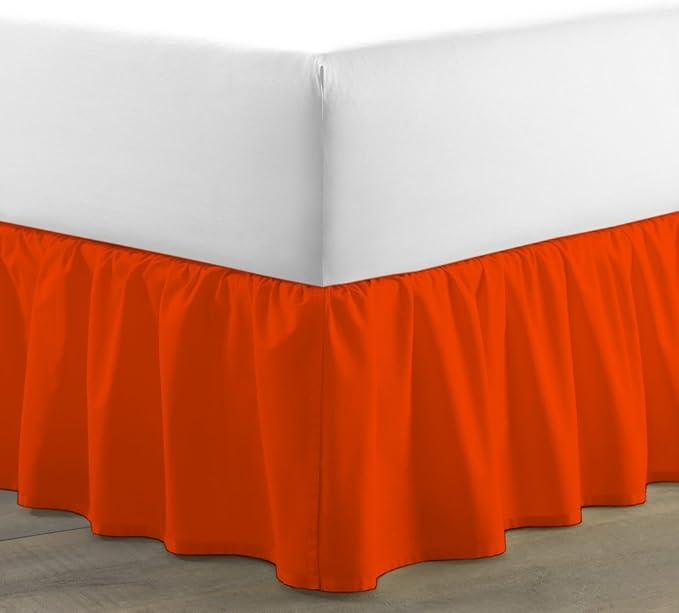 Bed Skirt - Ruffled Bed Skirt 12 Inch Drop Dust Ruffle - Dust Ruffle Bedskirt by Unknown