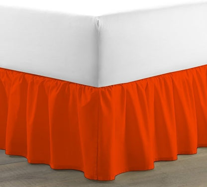 Ruffled Bed Skirt 18 Inch Drop Dust Ruffle by Unknown