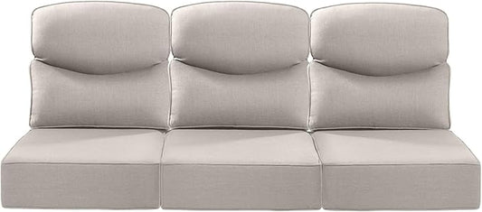 Luxury 22x24/22x25 6-Inch Smile Outdoor Sofa Cushions Set of 3 by ACTREST