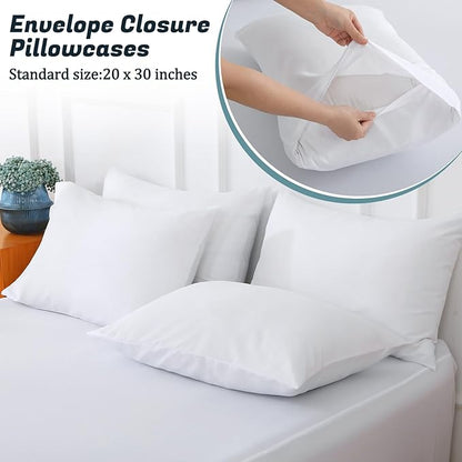 Queen Sheet Set for Air Mattress, 6 Piece Air Bed Sheets Set - Image 5