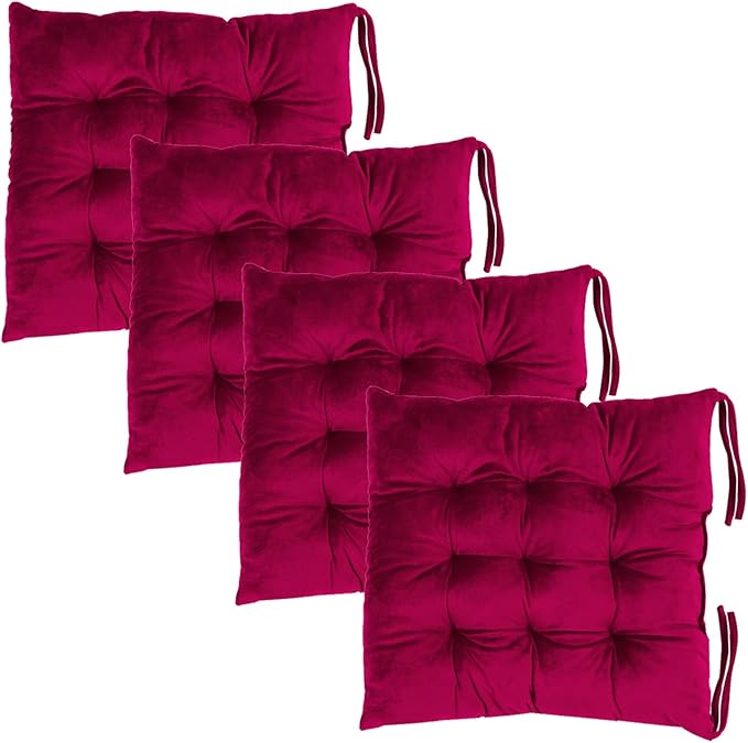 Set of 4 Chair Cushions for Dining Chairs by MissSoul