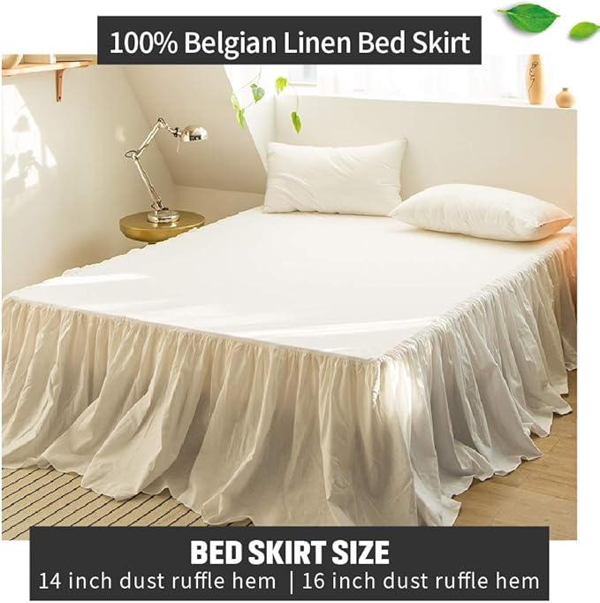 Simple&Opulence Belgian Linen Bed Skirt - Image 6