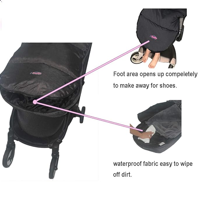 funlife Anti-Kick Waterproof High Performance Winter Stroller Footmuff Fits All - Image 6