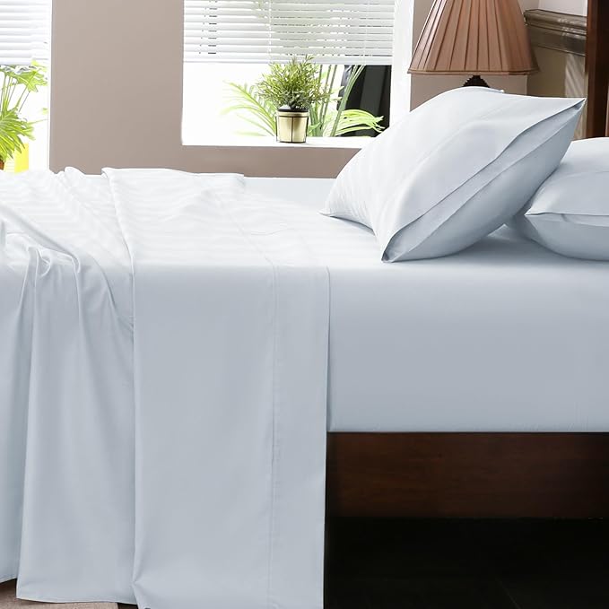 Extra Deep Pocket California King Sheets 18-24 Inch 100% Egyptian Cotton 1000 by overket