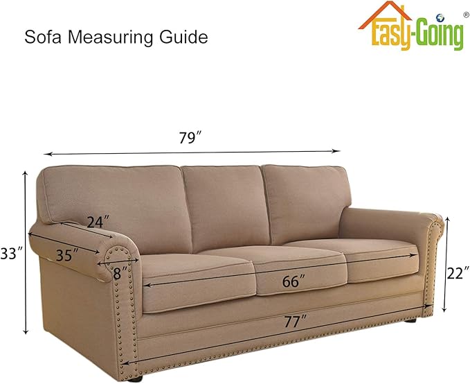 Easy-Going Stretch Sofa Slipcover 1-Piece Sofa Cover Furniture Protector Couch - Image 5