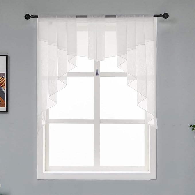PearAge Swag Sheer Valance Curtains by PearAge