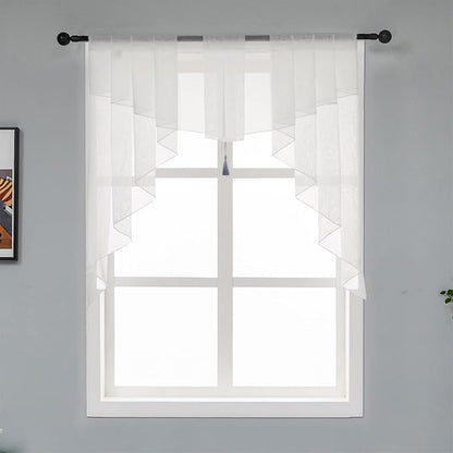 PearAge Swag Sheer Valance Curtains by PearAge