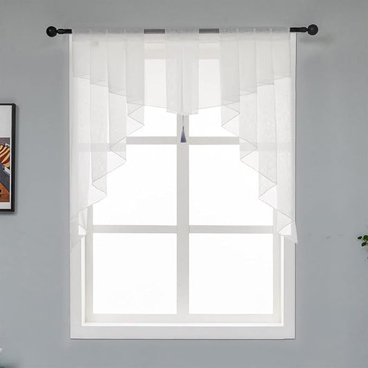 PearAge Swag Sheer Valance Curtains by PearAge