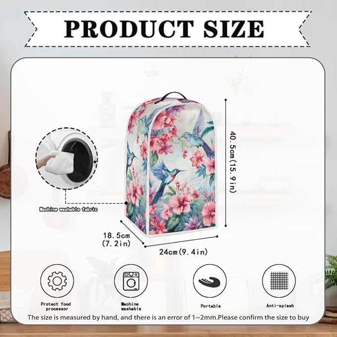 Hummingbird Floral Blender Dust Covers - Image 6
