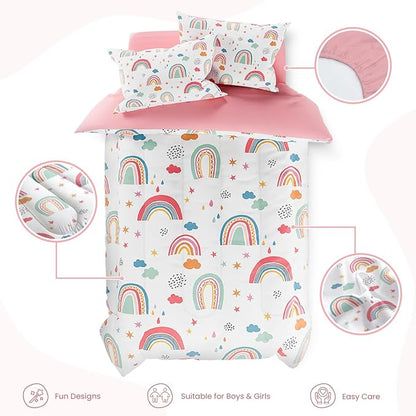 SANDJEST Rainbow Full Bedding Set - Image 2