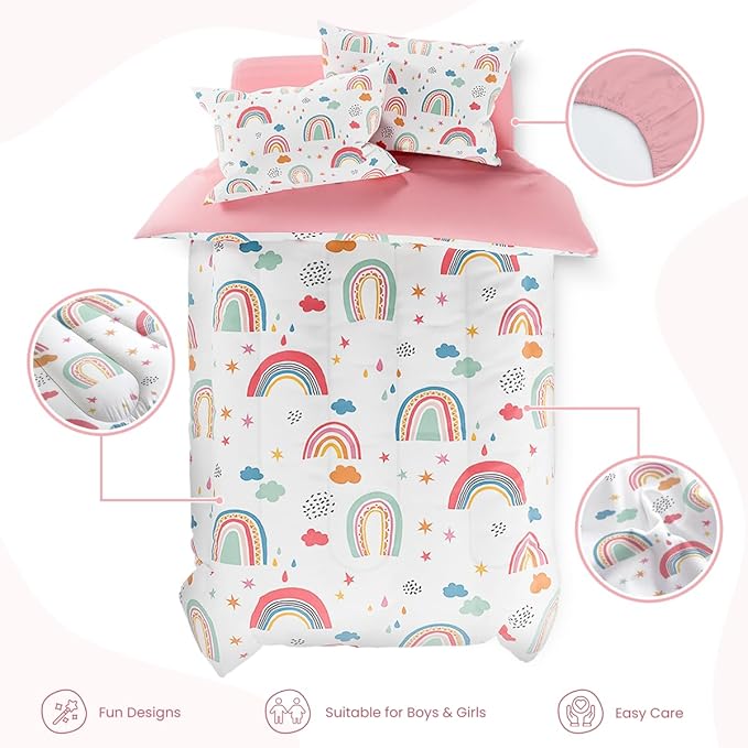 SANDJEST Rainbow Twin Bedding Set - Image 2