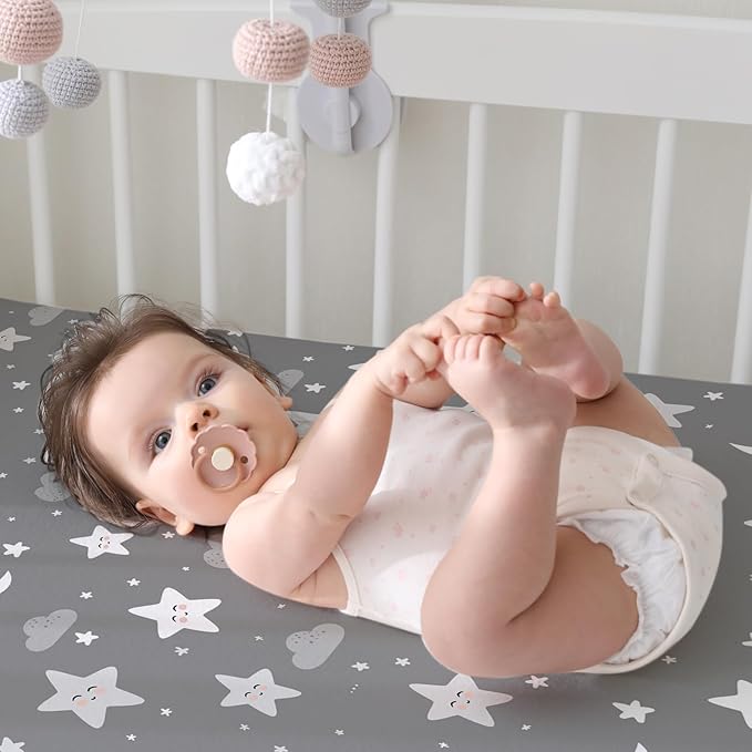 BBROLEX Baby Fitted Crib Sheets: Kid Crib Sheets - Image 3